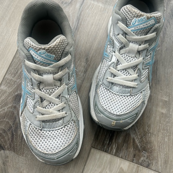 Asics Other - Asics Boys Sneakers in Gray and Light Blue